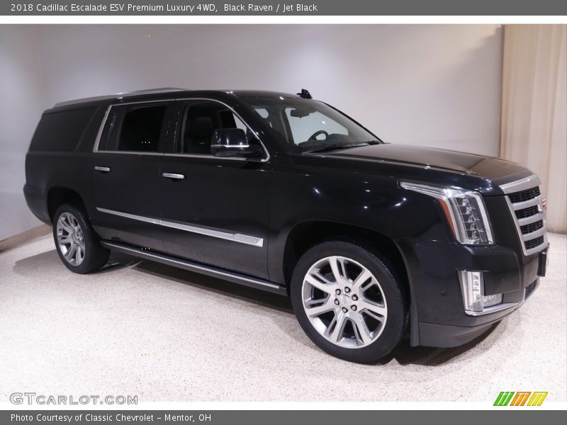 Black Raven / Jet Black 2018 Cadillac Escalade ESV Premium Luxury 4WD