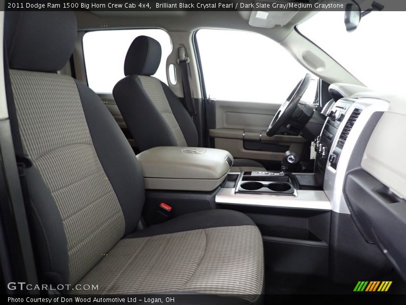 Brilliant Black Crystal Pearl / Dark Slate Gray/Medium Graystone 2011 Dodge Ram 1500 Big Horn Crew Cab 4x4