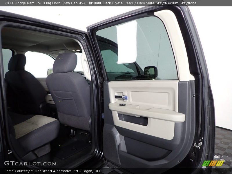 Brilliant Black Crystal Pearl / Dark Slate Gray/Medium Graystone 2011 Dodge Ram 1500 Big Horn Crew Cab 4x4