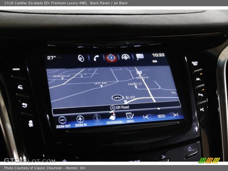Navigation of 2018 Escalade ESV Premium Luxury 4WD
