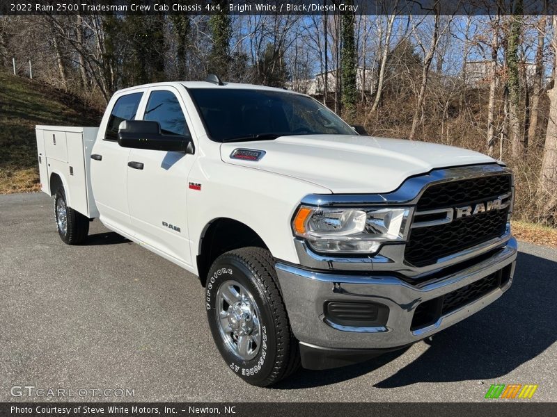 Bright White / Black/Diesel Gray 2022 Ram 2500 Tradesman Crew Cab Chassis 4x4