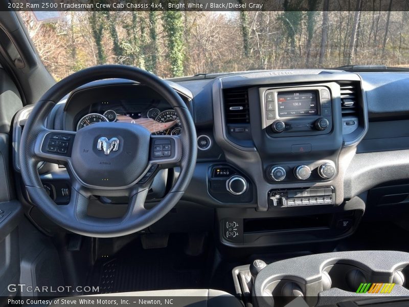 Bright White / Black/Diesel Gray 2022 Ram 2500 Tradesman Crew Cab Chassis 4x4