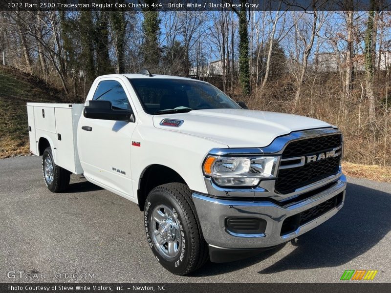 Bright White / Black/Diesel Gray 2022 Ram 2500 Tradesman Regular Cab Chassis 4x4