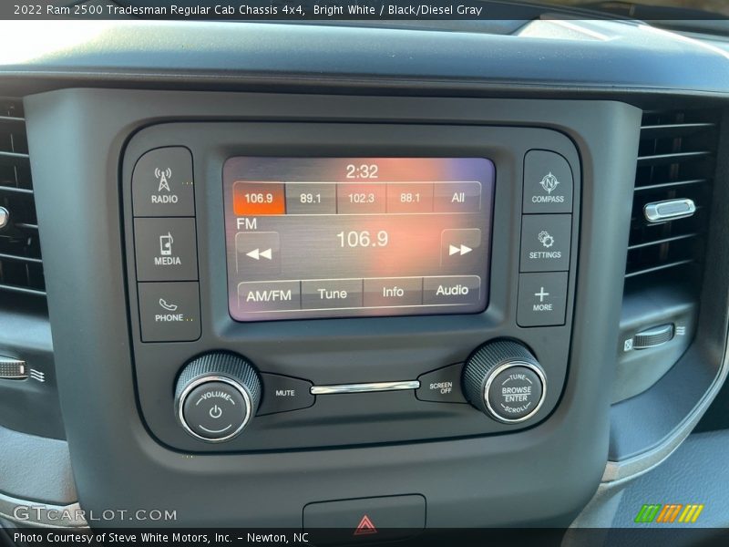 Bright White / Black/Diesel Gray 2022 Ram 2500 Tradesman Regular Cab Chassis 4x4
