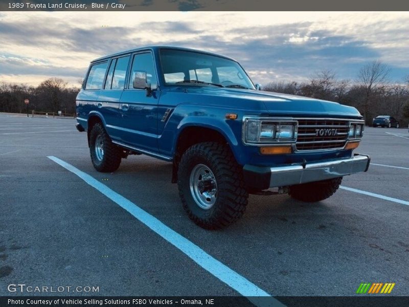 Blue / Gray 1989 Toyota Land Cruiser