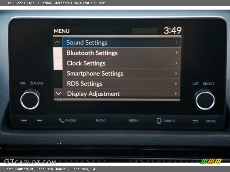Meteorite Gray Metallic / Black 2022 Honda Civic EX Sedan