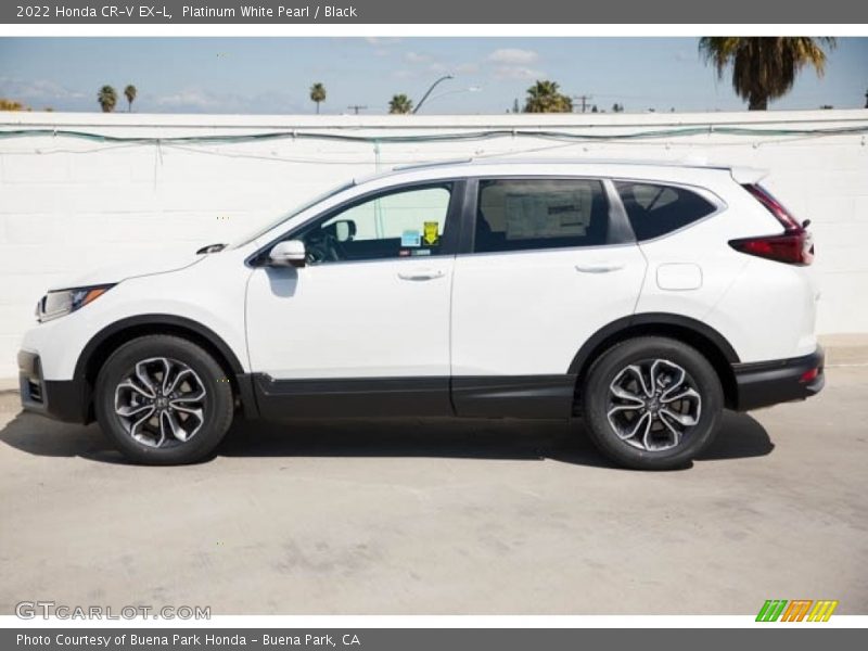 Platinum White Pearl / Black 2022 Honda CR-V EX-L