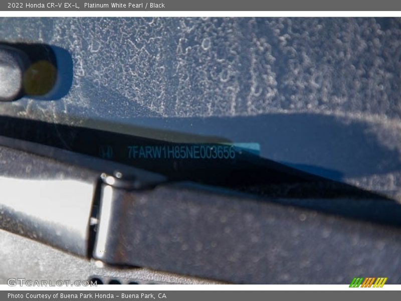 Platinum White Pearl / Black 2022 Honda CR-V EX-L