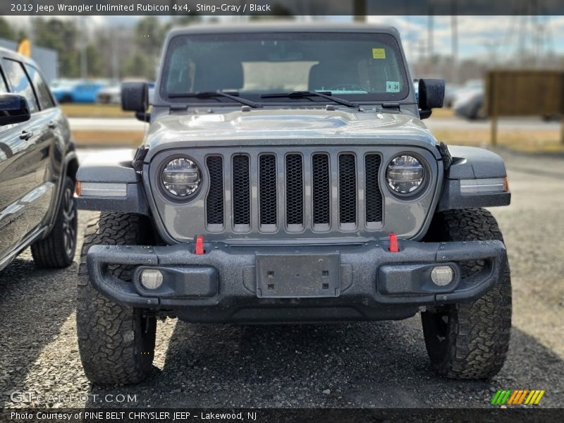 Sting-Gray / Black 2019 Jeep Wrangler Unlimited Rubicon 4x4