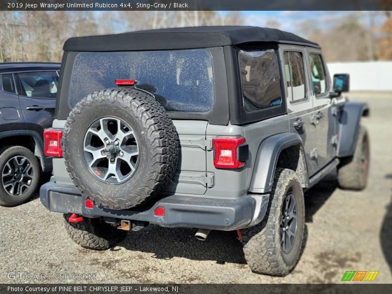 Sting-Gray / Black 2019 Jeep Wrangler Unlimited Rubicon 4x4