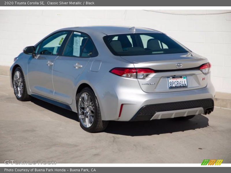 Classic Silver Metallic / Black 2020 Toyota Corolla SE