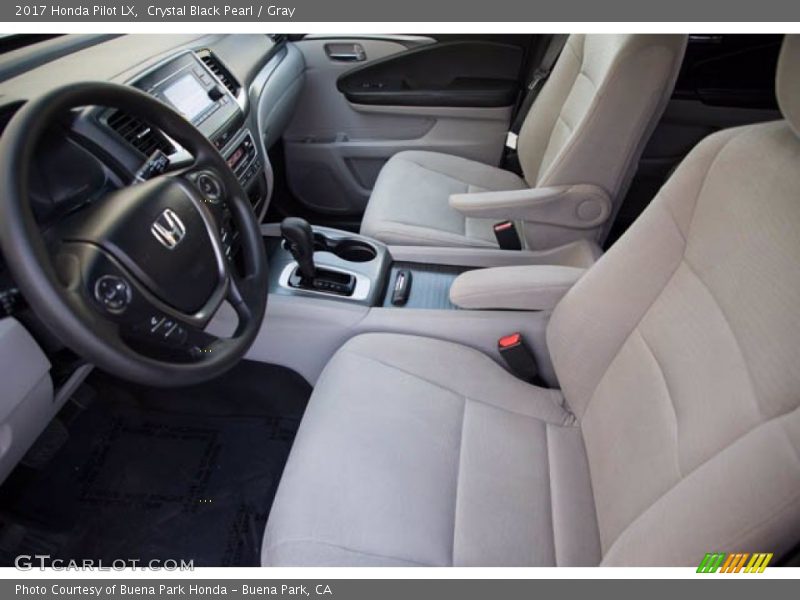 Crystal Black Pearl / Gray 2017 Honda Pilot LX