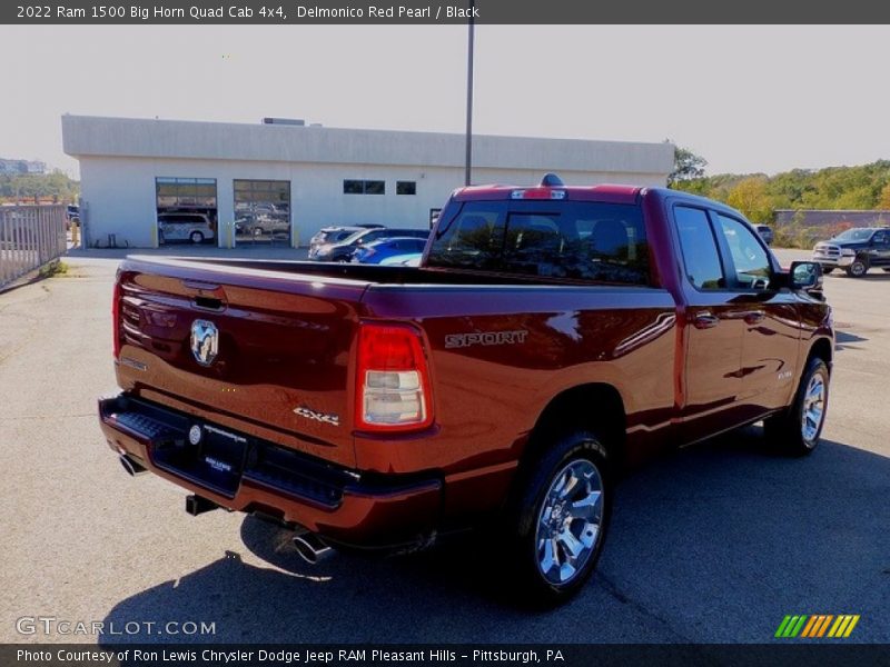 Delmonico Red Pearl / Black 2022 Ram 1500 Big Horn Quad Cab 4x4