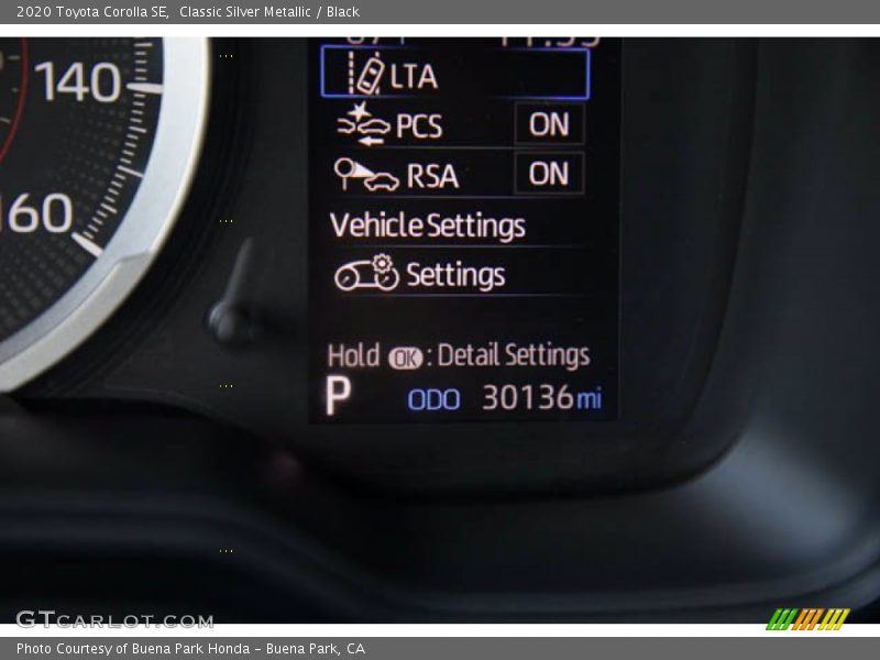 Classic Silver Metallic / Black 2020 Toyota Corolla SE