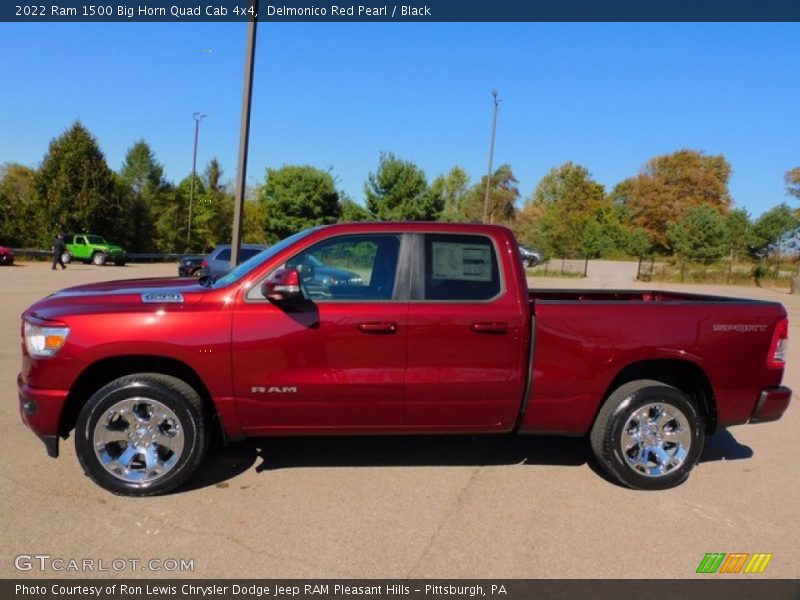 Delmonico Red Pearl / Black 2022 Ram 1500 Big Horn Quad Cab 4x4