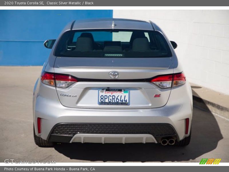 Classic Silver Metallic / Black 2020 Toyota Corolla SE
