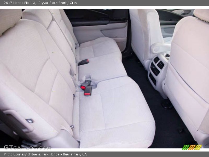 Crystal Black Pearl / Gray 2017 Honda Pilot LX