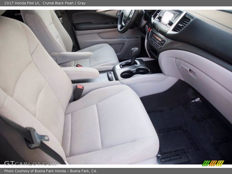Crystal Black Pearl / Gray 2017 Honda Pilot LX