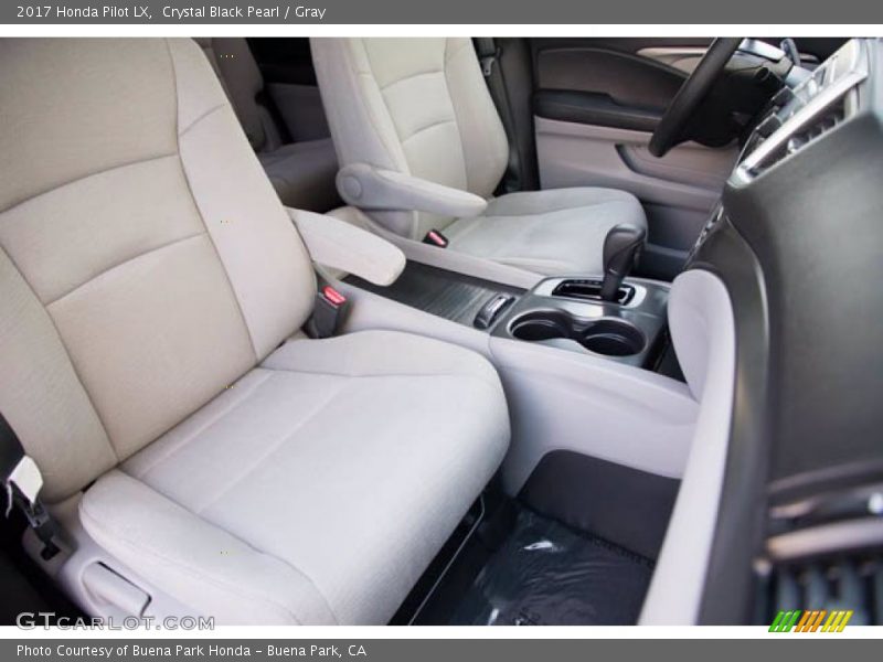 Crystal Black Pearl / Gray 2017 Honda Pilot LX