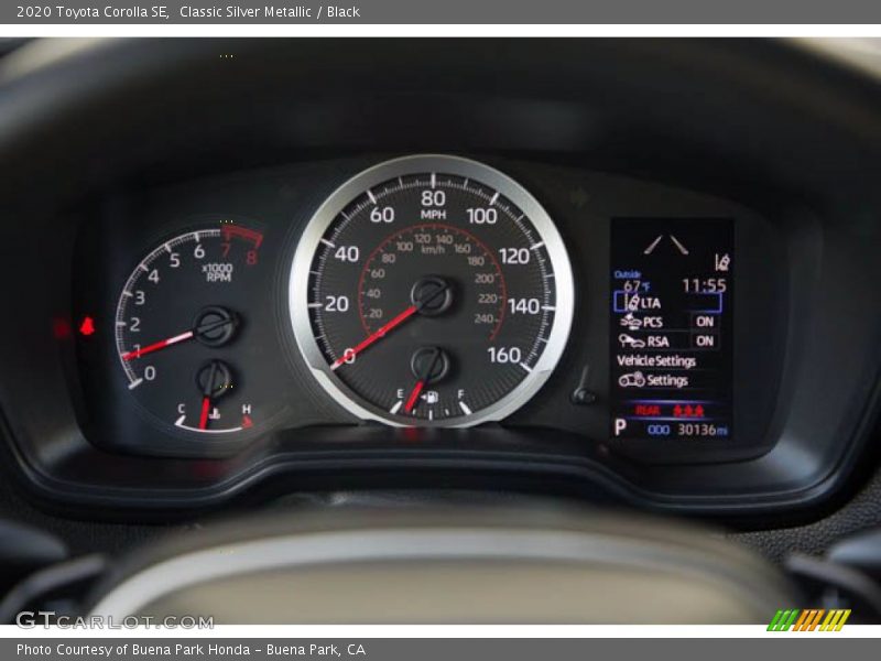 Classic Silver Metallic / Black 2020 Toyota Corolla SE