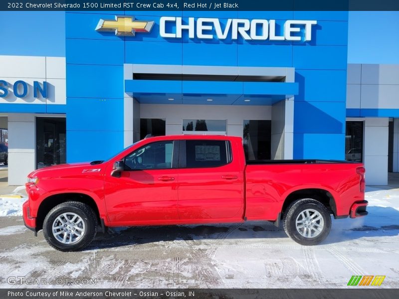 Red Hot / Jet Black 2022 Chevrolet Silverado 1500 Limited RST Crew Cab 4x4