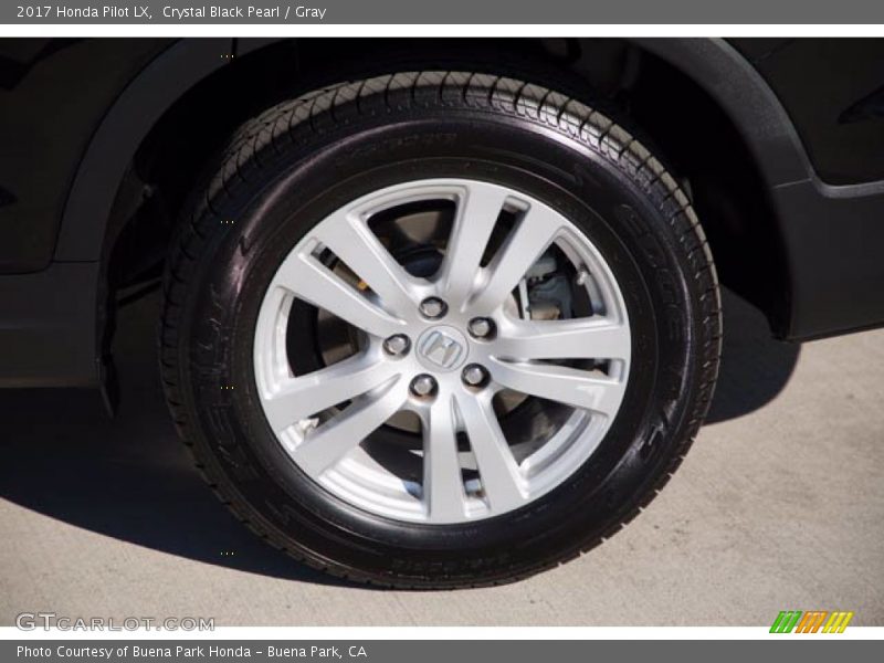 Crystal Black Pearl / Gray 2017 Honda Pilot LX