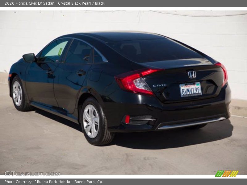 Crystal Black Pearl / Black 2020 Honda Civic LX Sedan