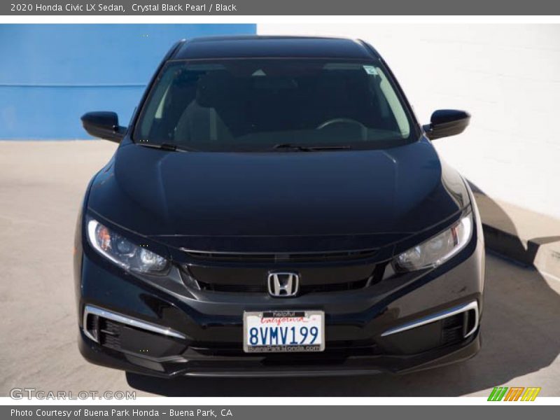 Crystal Black Pearl / Black 2020 Honda Civic LX Sedan