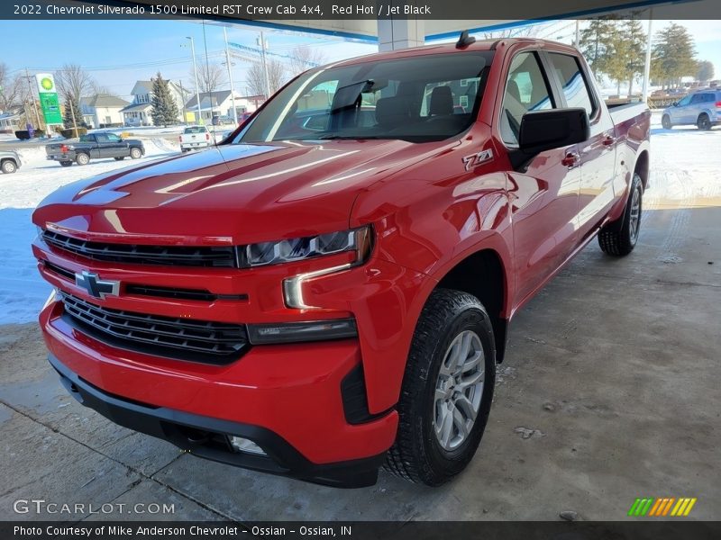 Red Hot / Jet Black 2022 Chevrolet Silverado 1500 Limited RST Crew Cab 4x4