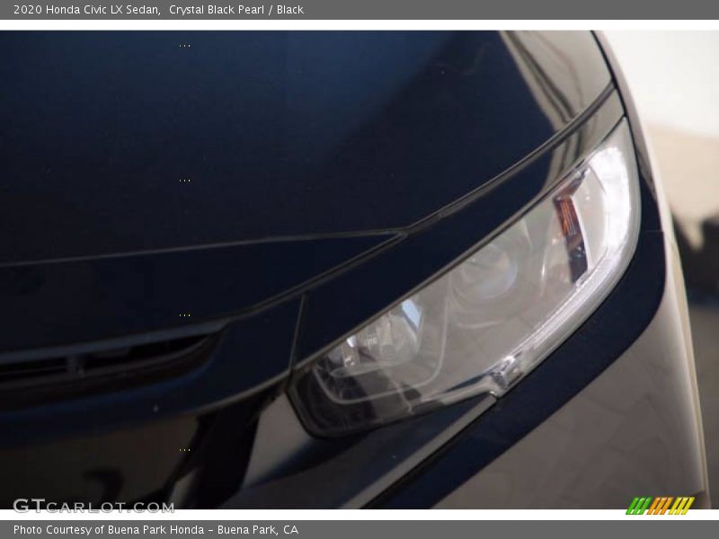 Crystal Black Pearl / Black 2020 Honda Civic LX Sedan