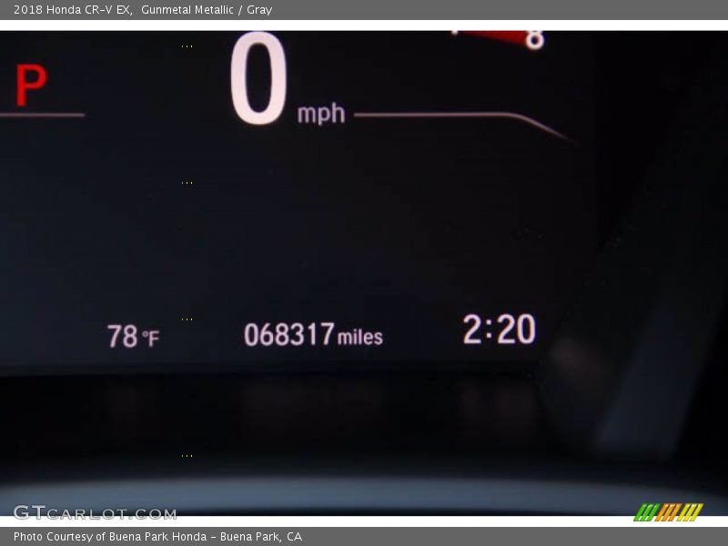 Gunmetal Metallic / Gray 2018 Honda CR-V EX
