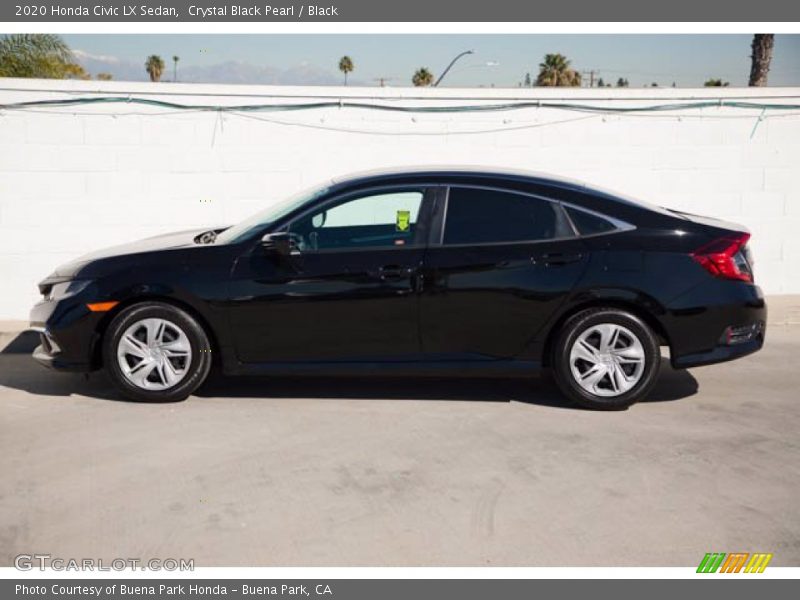 Crystal Black Pearl / Black 2020 Honda Civic LX Sedan