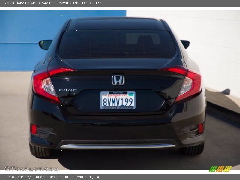 Crystal Black Pearl / Black 2020 Honda Civic LX Sedan