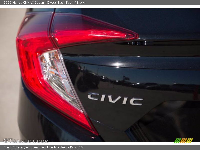 Crystal Black Pearl / Black 2020 Honda Civic LX Sedan