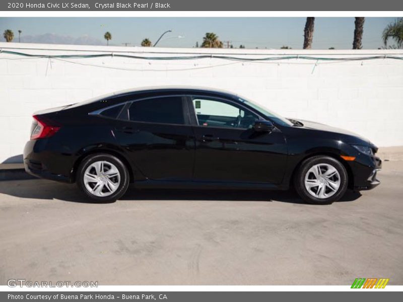 Crystal Black Pearl / Black 2020 Honda Civic LX Sedan