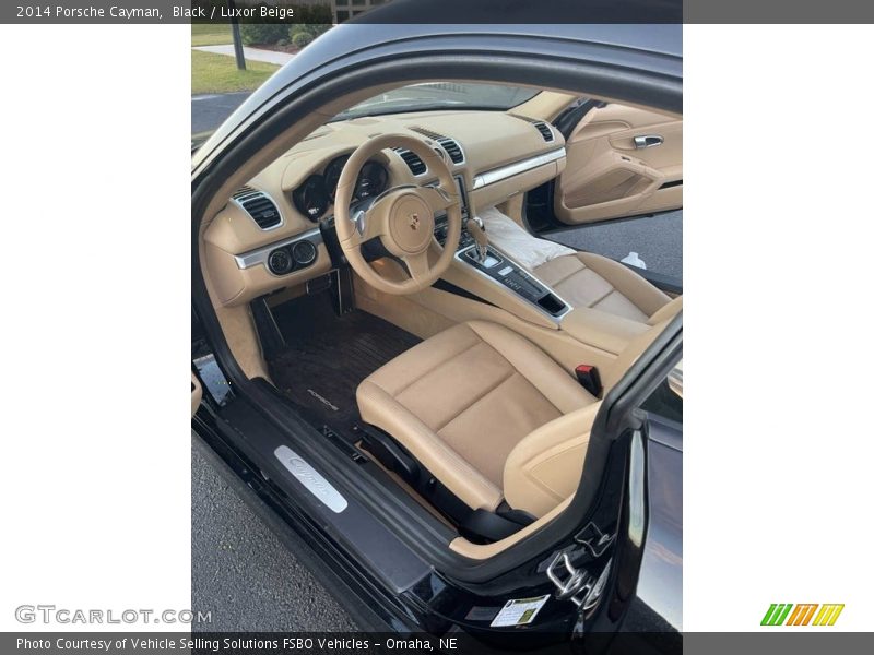 Black / Luxor Beige 2014 Porsche Cayman