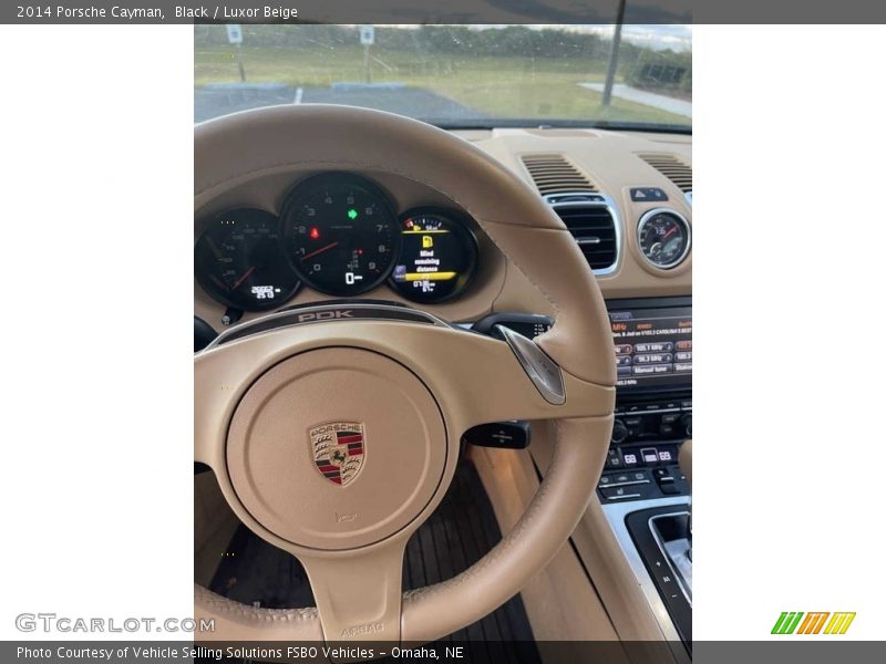 Black / Luxor Beige 2014 Porsche Cayman