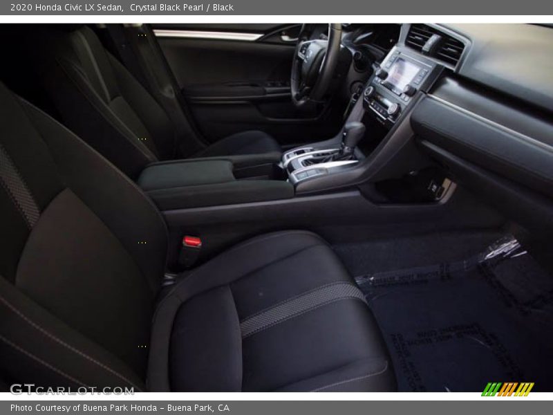 Crystal Black Pearl / Black 2020 Honda Civic LX Sedan