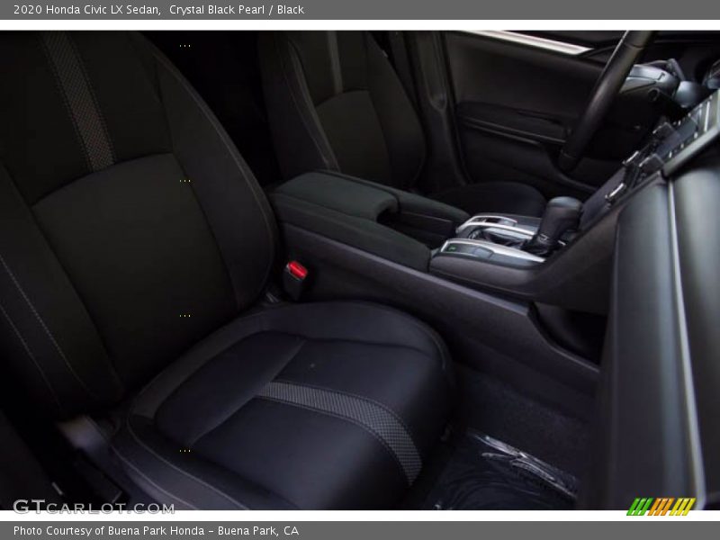 Crystal Black Pearl / Black 2020 Honda Civic LX Sedan