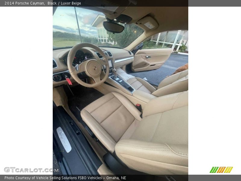 Black / Luxor Beige 2014 Porsche Cayman