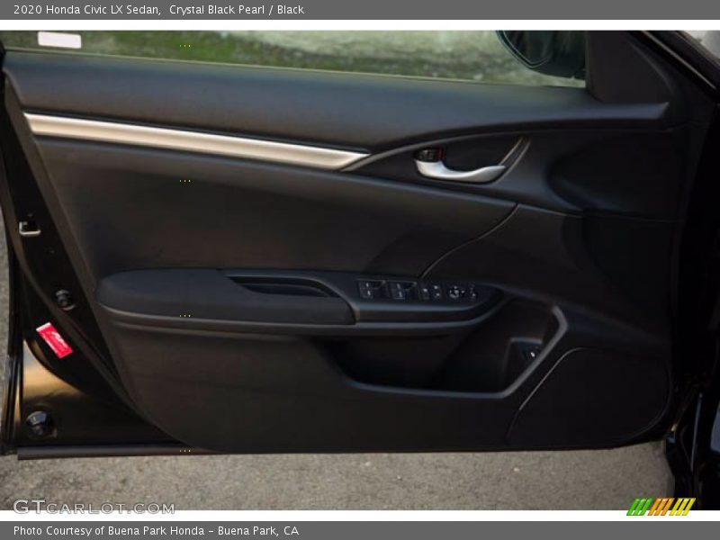 Crystal Black Pearl / Black 2020 Honda Civic LX Sedan