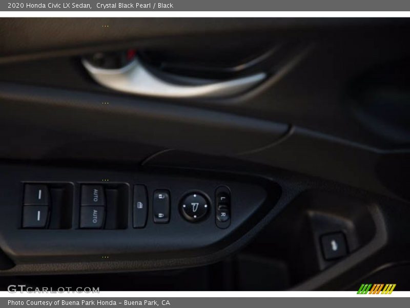 Crystal Black Pearl / Black 2020 Honda Civic LX Sedan
