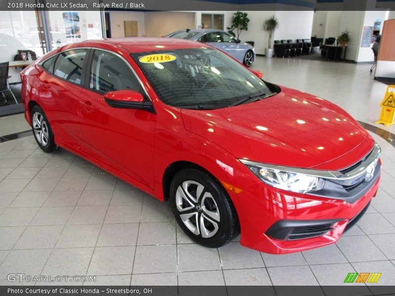 Front 3/4 View of 2018 Civic LX Sedan