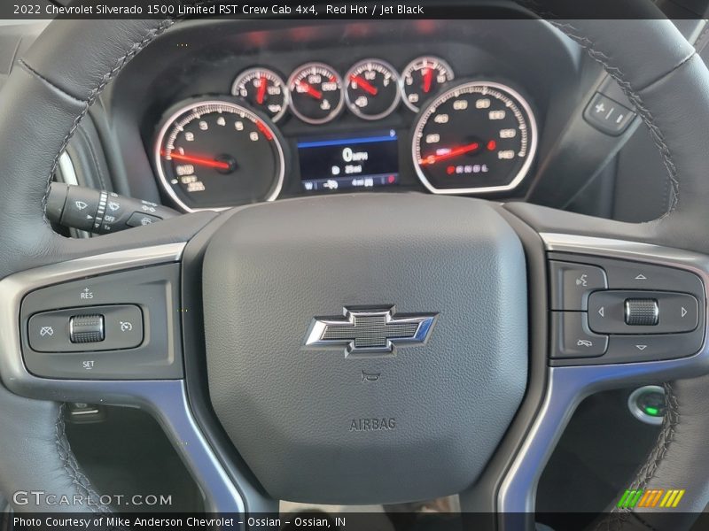 Red Hot / Jet Black 2022 Chevrolet Silverado 1500 Limited RST Crew Cab 4x4