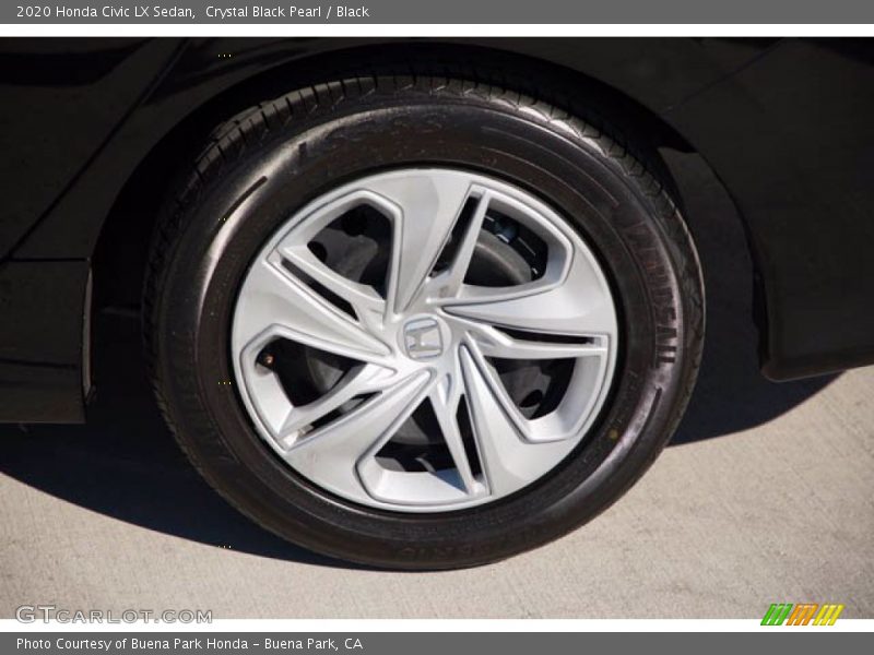 Crystal Black Pearl / Black 2020 Honda Civic LX Sedan