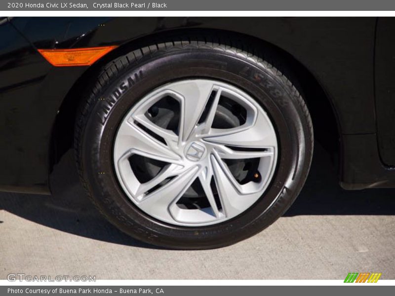 Crystal Black Pearl / Black 2020 Honda Civic LX Sedan