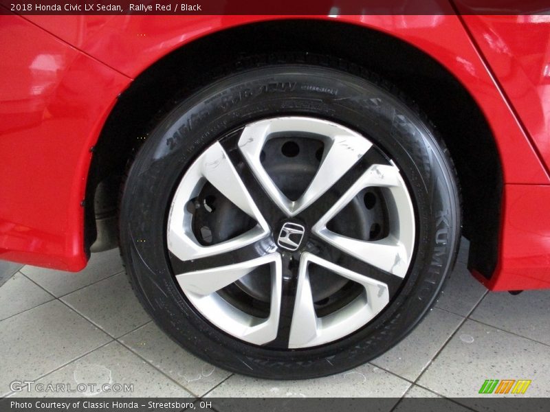 Rallye Red / Black 2018 Honda Civic LX Sedan