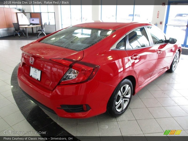 Rallye Red / Black 2018 Honda Civic LX Sedan
