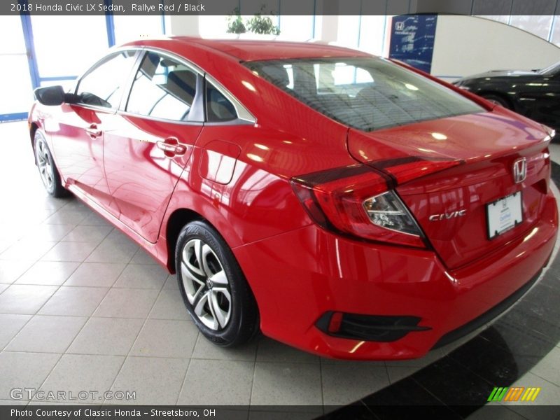 Rallye Red / Black 2018 Honda Civic LX Sedan
