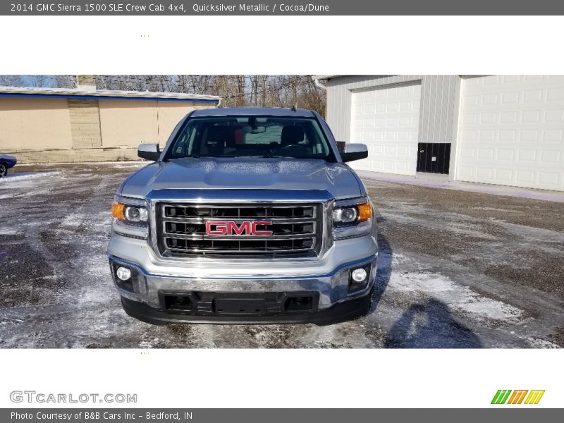 Quicksilver Metallic / Cocoa/Dune 2014 GMC Sierra 1500 SLE Crew Cab 4x4